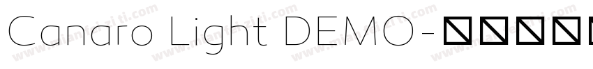 Canaro Light DEMO字体转换